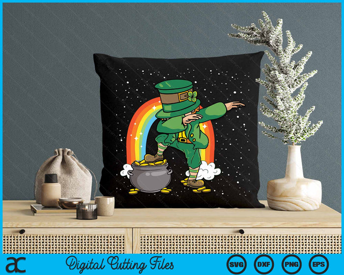 St Patricks Day deppen Leprechaun Dab Dance SVG PNG digitale snijbestanden