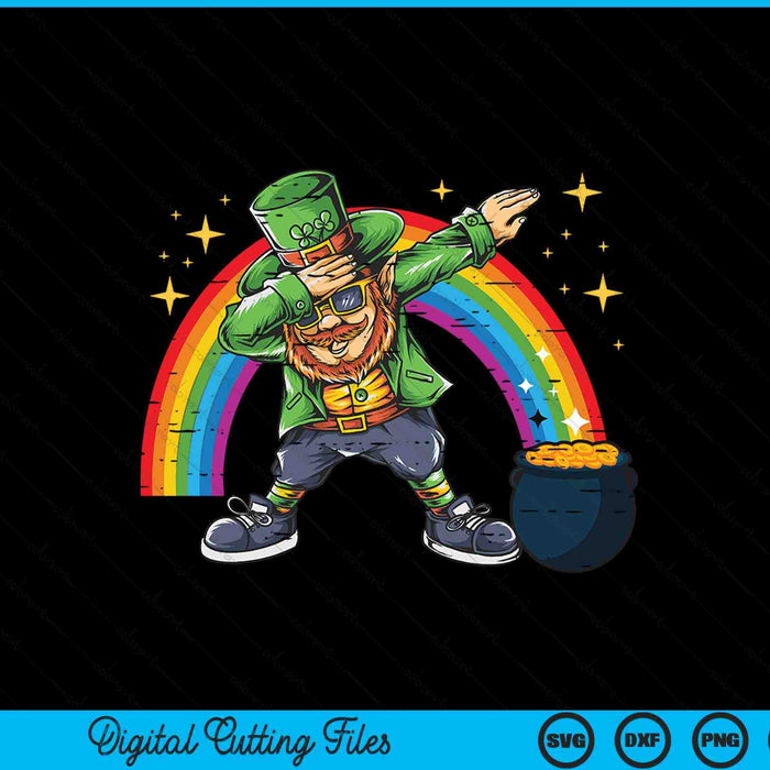 St Patricks Day Dabbing Leprechaun Funny SVG PNG Digital Printable Files