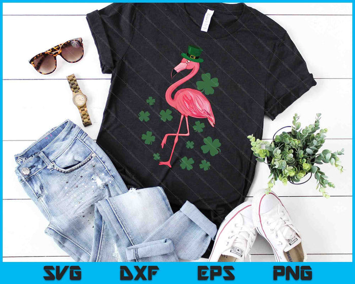 St Patricks Day Ierse Flamingo Saint Pattys Paddys vrouwen SVG PNG digitale afdrukbare bestanden