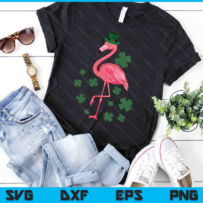St Patricks Day Ierse Flamingo Saint Pattys Paddys vrouwen SVG PNG digitale afdrukbare bestanden