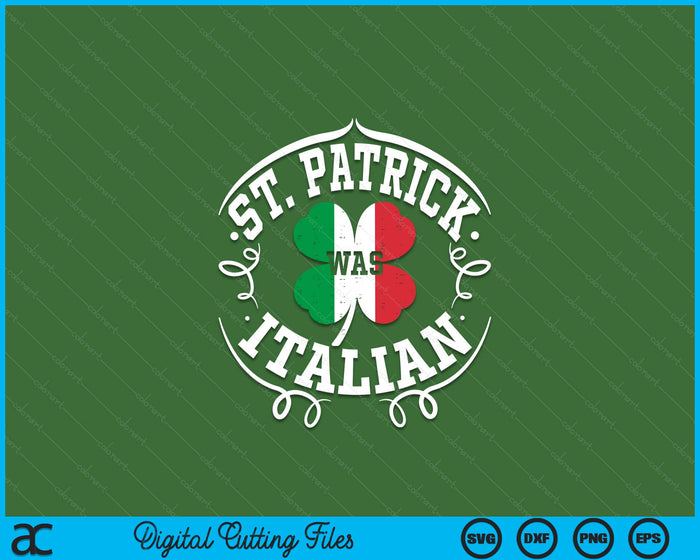 St Patricks Day Italy Flag Gift SVG PNG Digital Cutting Files