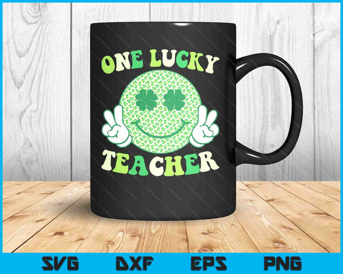 St Patricks Day Lucky Teacher Smile Peace Saint Paddys SVG PNG Digital Printable Files