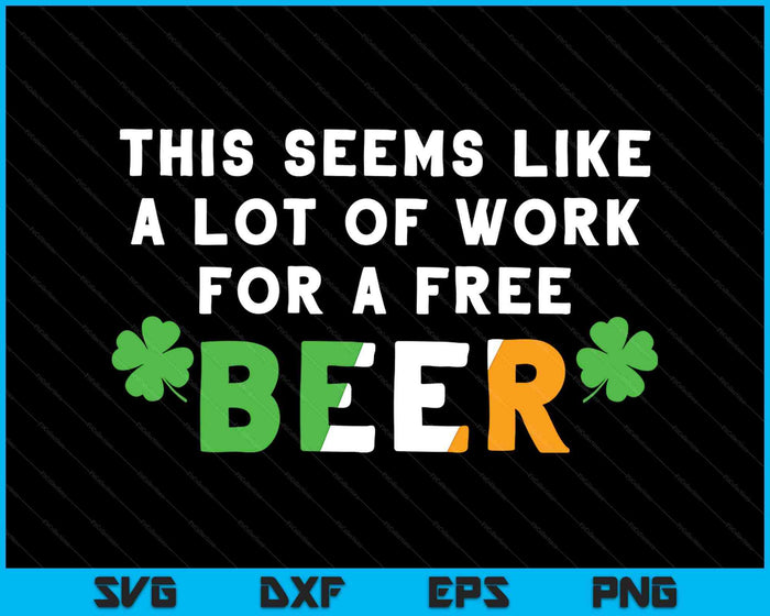 St Patricks Day Running Design Gift For Irish Beer Races SVG PNG Digital Printable Files