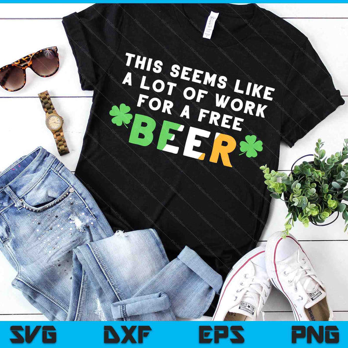 St Patricks Day Running Design Gift For Irish Beer Races SVG PNG Digital Printable Files