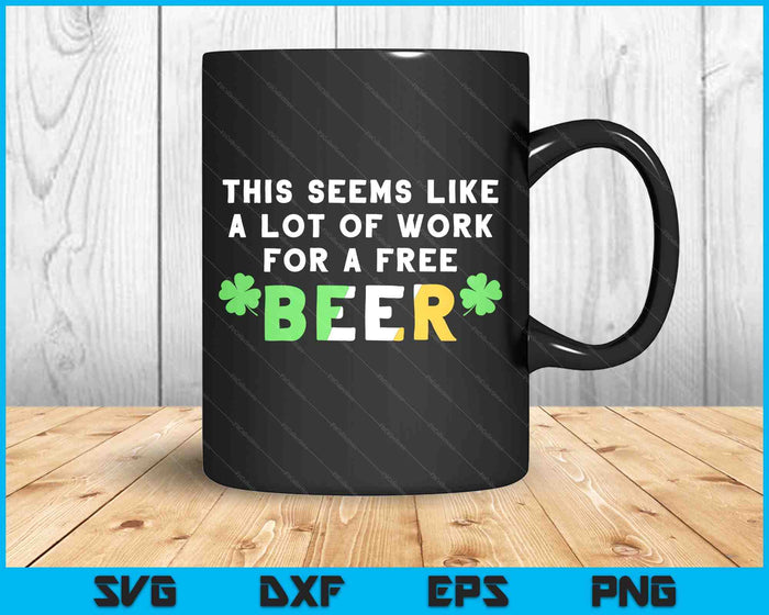 St Patricks Day Running Design Gift For Irish Beer Races SVG PNG Digital Printable Files