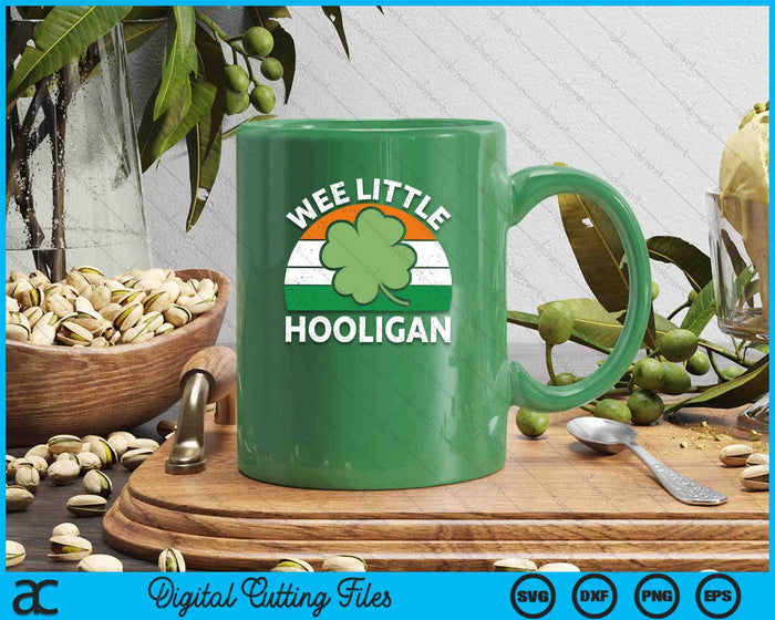 St Patricks Day Shirt Wee Little Hooligan Funny SVG PNG Digital Printable Files
