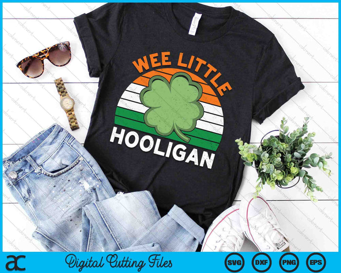 St Patricks Day Wee Little Hooligan Funny SVG PNG Digital Printable Files