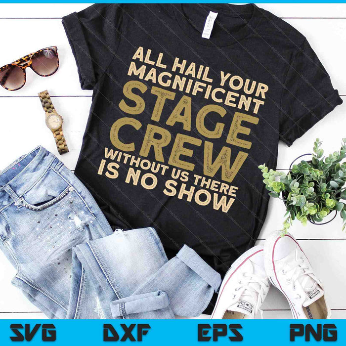 Stage Crew Theatre Tech Theater SVG PNG Digital Cutting Files