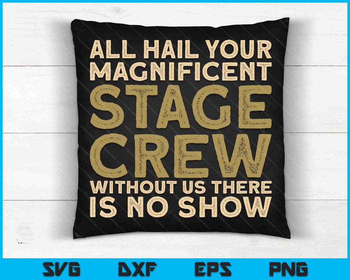 Stage Crew Theatre Tech Theater SVG PNG Digital Cutting Files