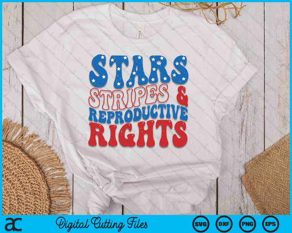 Sterren strepen en reproductieve rechten 4 juli vrouwen SVG PNG digitale snijbestanden