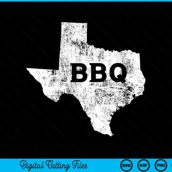 State of Texas barbecue vintage retro Texas BBQ SVG cut file