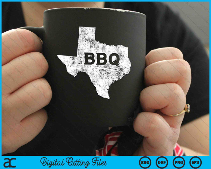 State of Texas Barbecue Vintage Retro Texas BBQ SVG PNG Digital Cutting Files