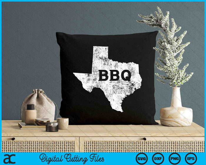 State of Texas Barbecue Vintage Retro Texas BBQ SVG PNG Digital Cutting Files