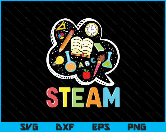 Steam Teacher And Student Back To School Stem SVG PNG Digital Printable Files