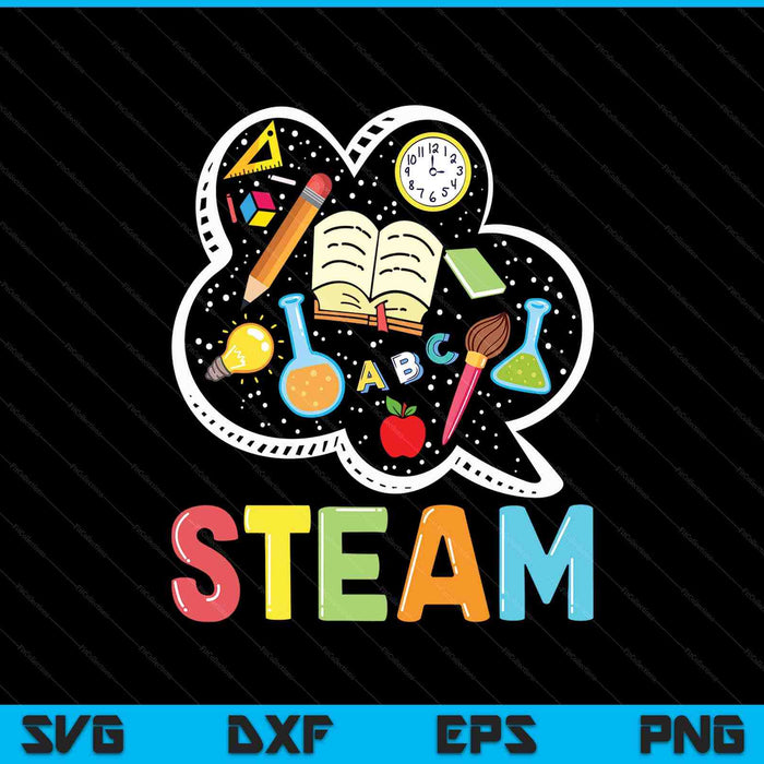 Steam teacher and student back to school stem SVG cut file
