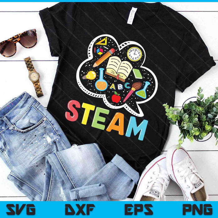 Steam Teacher And Student Back To School Stem SVG PNG Digital Printable Files