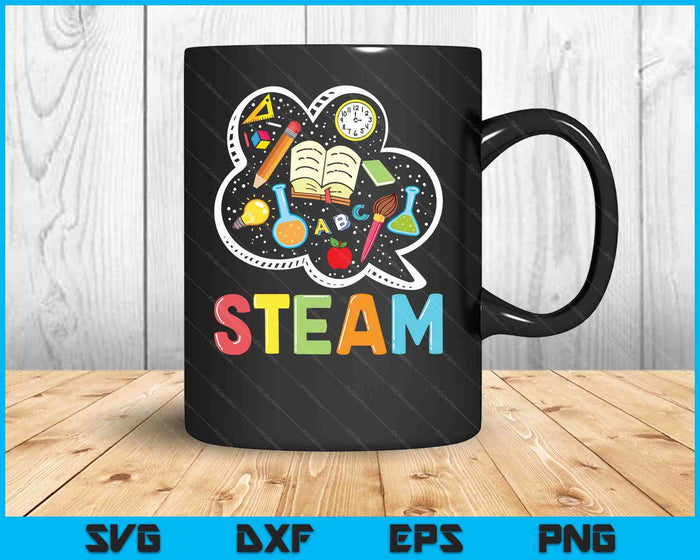 Steam Teacher And Student Back To School Stem SVG PNG Digital Printable Files