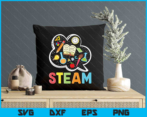 Steam Teacher And Student Back To School Stem SVG PNG Digital Printable Files