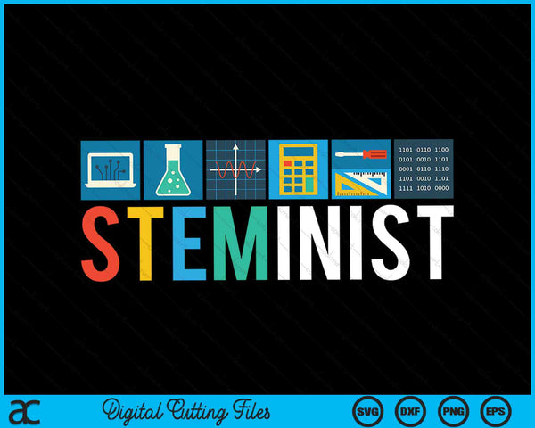 Steminist science technology engineering math SVG cut file
