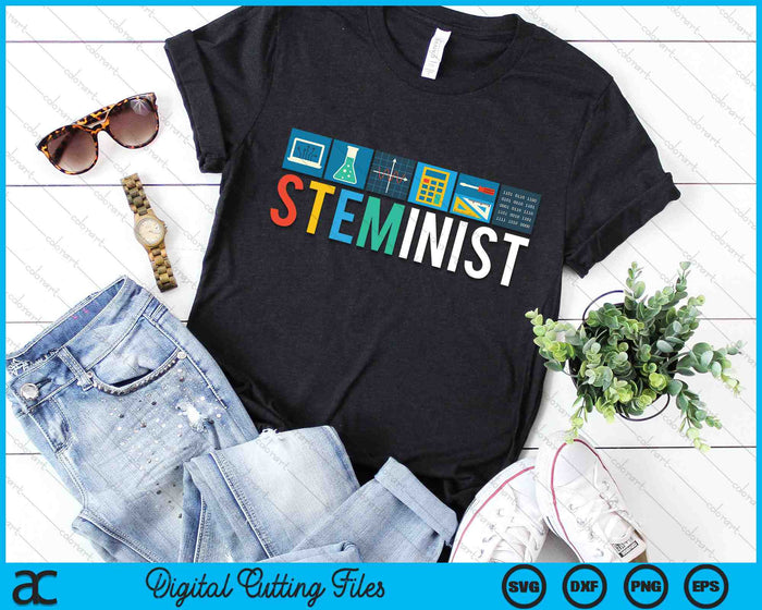 Steminist Science Technology Engineering Math SVG PNG Digital Cutting Files