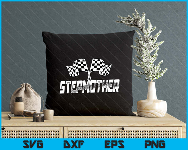 Stepmother Pit Crew Family Racing Birthday Race Car SVG PNG Digital Printable Files