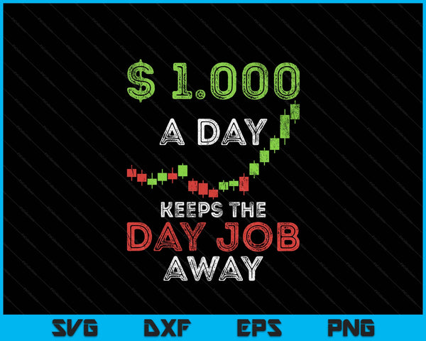 Stock market trader day trading stock trading day job SVG cut file