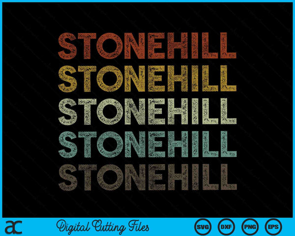 Stonehill Vintage 80s estilo retro SVG PNG cortando archivos imprimibles