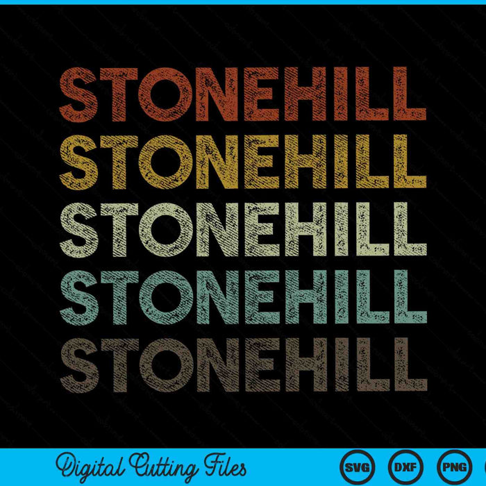 Stonehill Vintage 80s estilo retro SVG PNG cortando archivos imprimibles