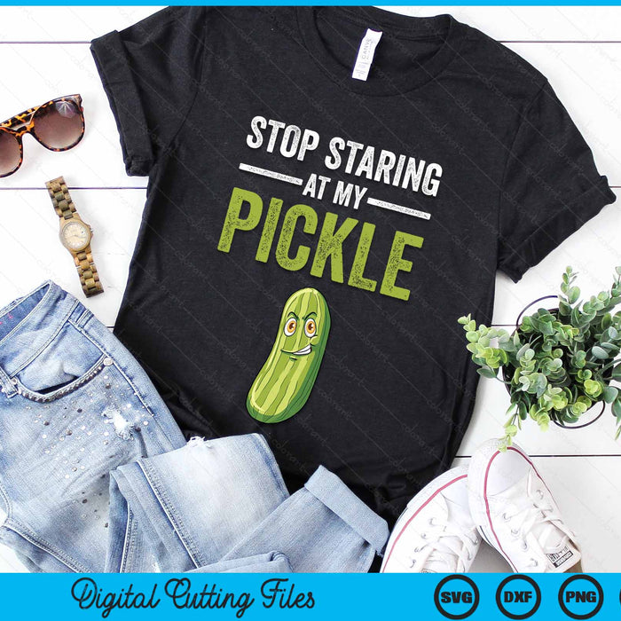 Stop Staring At My Pickle Halloween Pickle Costume Adult SVG PNG Digital Cutting Files