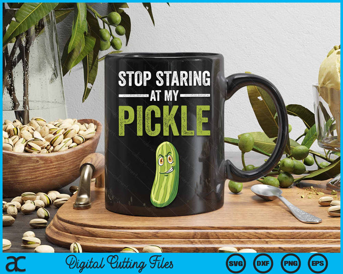 Stop Staring At My Pickle Halloween Pickle Costume Adult SVG PNG Digital Cutting Files