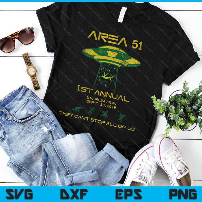 Storm Area 51 5k Fun Run Sept SVG PNG Digital Printable Files