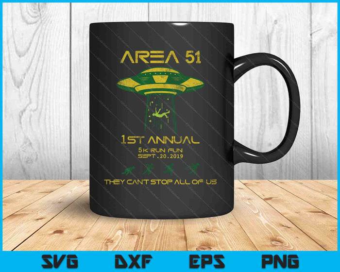 Storm Area 51 5k Fun Run Sept SVG PNG Digital Printable Files