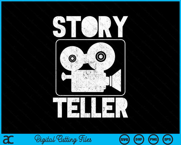 Story Teller Movie Director Filmmaker SVG PNG Digital Printable Files