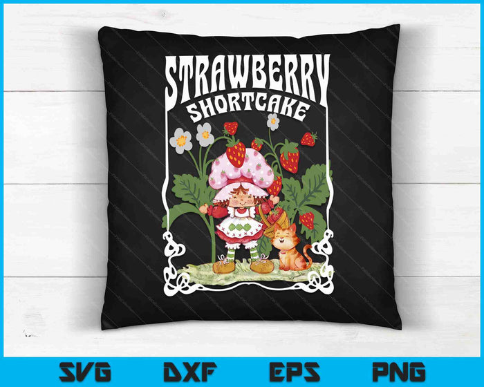 Strawberry Shortcake Life Is Sweet Nouveau Berry Garden SVG PNG Digital Cutting Files