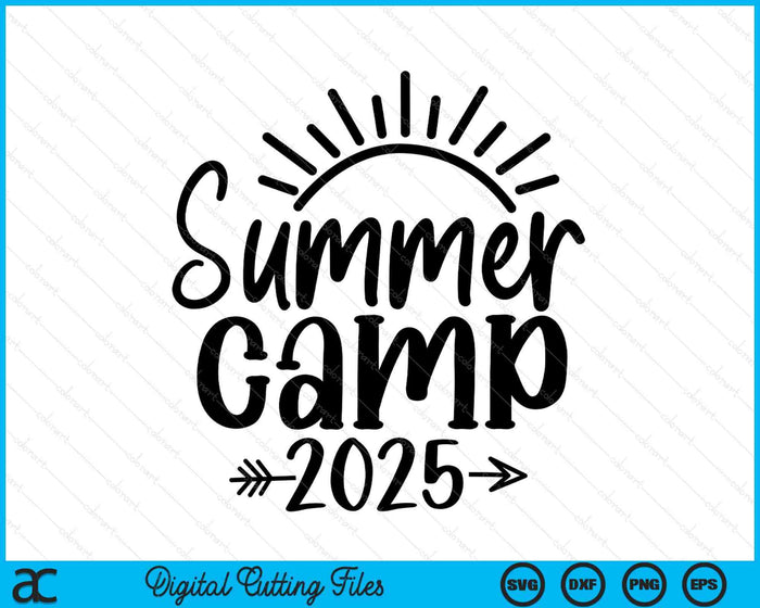 Summer Camp 2025 Teacher Vacation Back To School SVG PNG Digital Printable Files