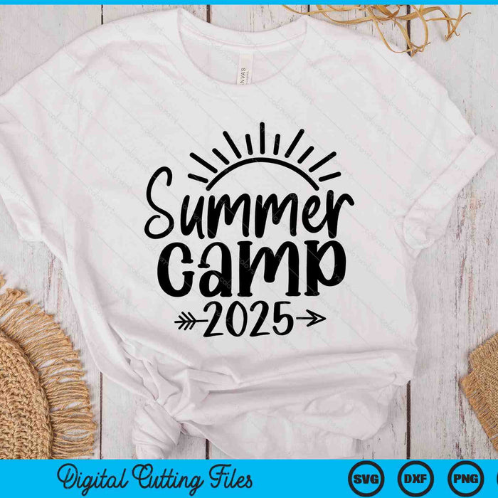 Summer Camp 2025 Teacher Vacation Back To School SVG PNG Digital Printable Files