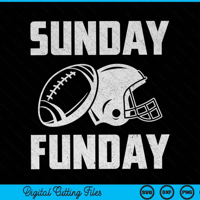 Sunday funday football sports SVG cut file