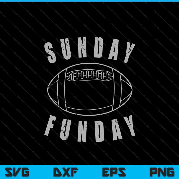 Sunday funday football sports SVG cut file