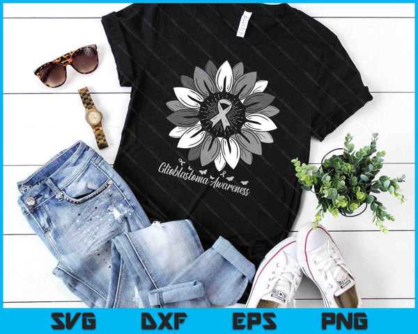 Sunflower Glioblastoma Awareness Month SVG PNG Digital Printable Files