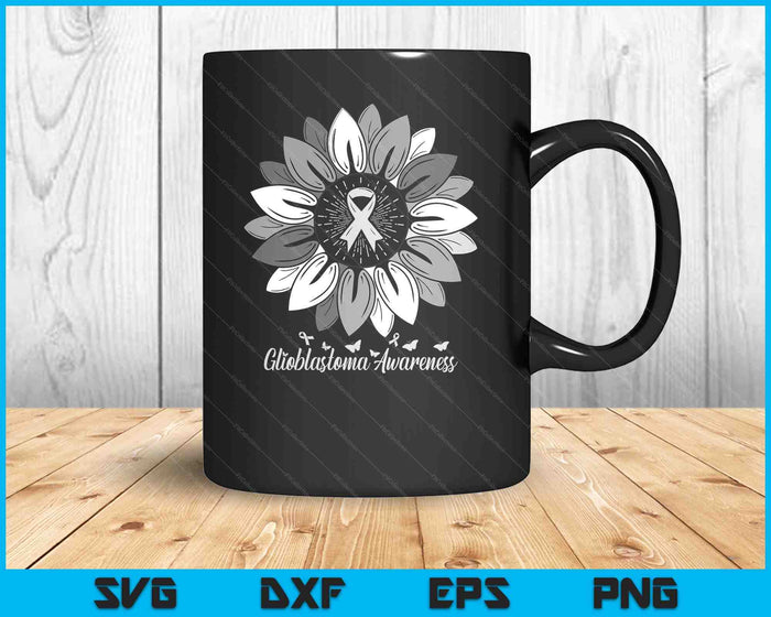 Sunflower Glioblastoma Awareness Month SVG PNG Digital Printable Files