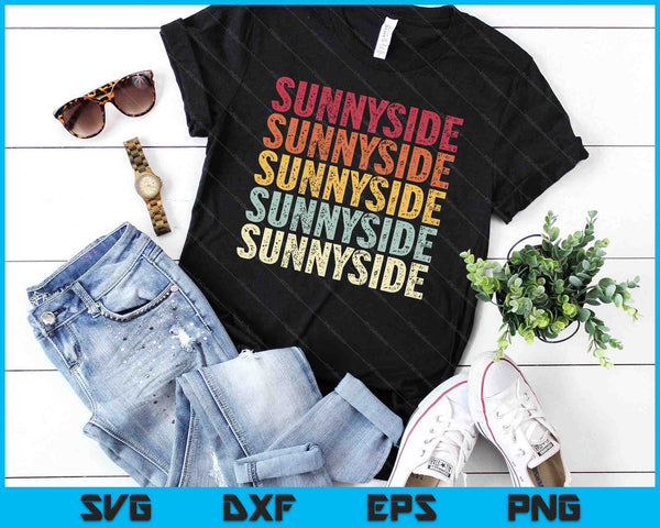 Sunnyside Washington Sunnyside WA Retro SVG PNG Digital Cutting Files