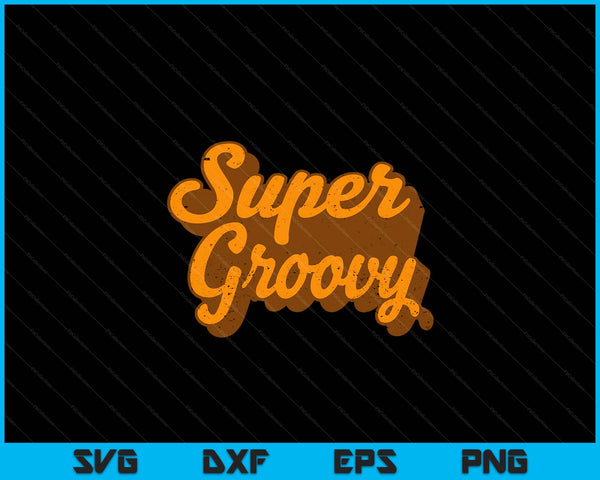 Super groovy vintage retro 1970s SVG cut file