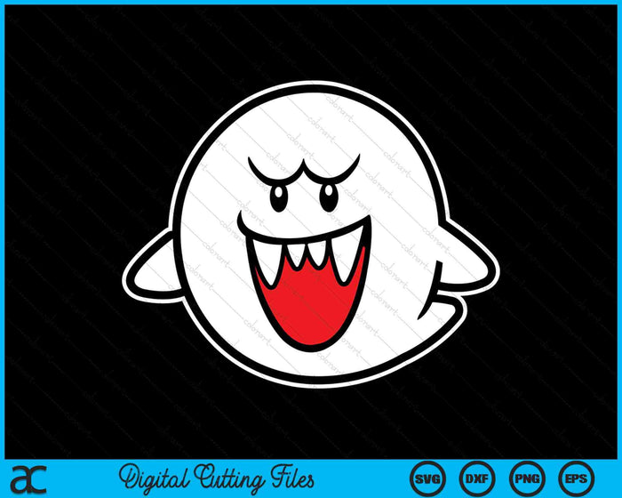Super Mario Boo Trick Or Treat Halloween SVG PNG Digital Cutting Files