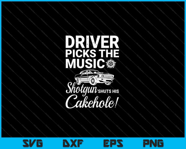 El conductor sobrenatural elige música SVG PNG cortando archivos imprimibles