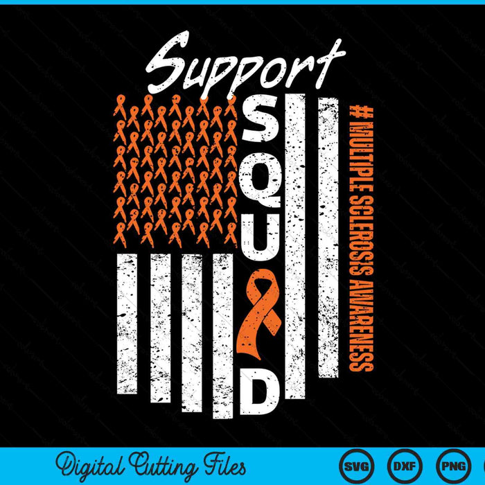 Support squad multiple sclerosis awareness SVG cut file