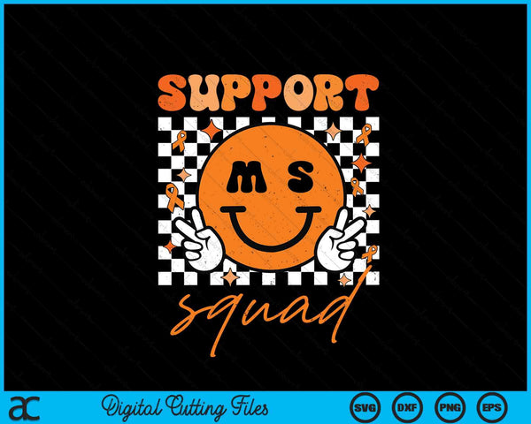 Support squad multiple sclerosis awareness SVG cut file