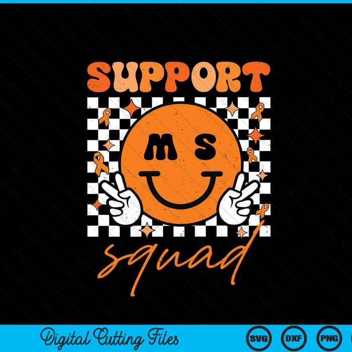Support squad multiple sclerosis awareness SVG cut file