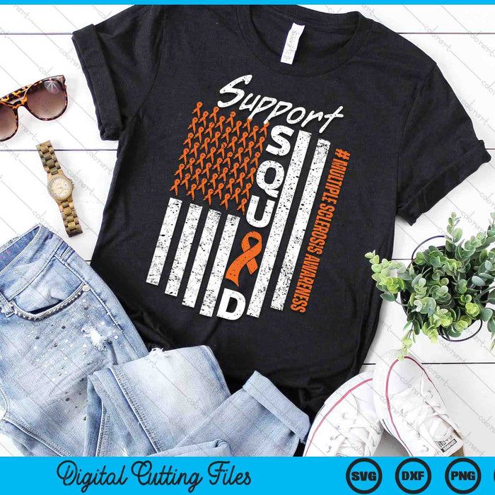 Support Squad Multiple Sclerosis Awareness SVG PNG Digital Cutting Files