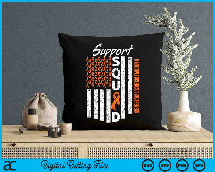 Support Squad Multiple Sclerosis Awareness SVG PNG Digital Cutting Files