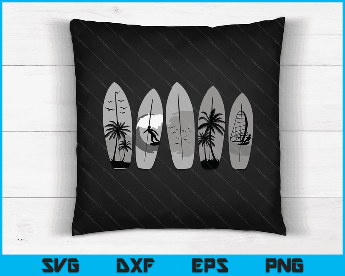 Surfing Surfboard Vintage Classic Retro Surfboarder Surfer SVG PNG Digital Cutting Files